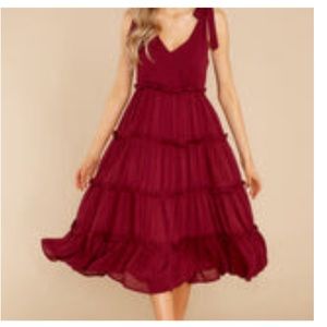 Red Dress Boutique Maroon Midi